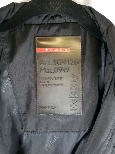 prada art sgv126 mat 09w jacket fake|prada jacket neck label.